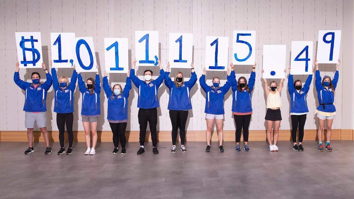 Dance Blue reveals a total of $1,011,115.49 on April 10, 2021. Photo by Mark Cornelison | UKphoto