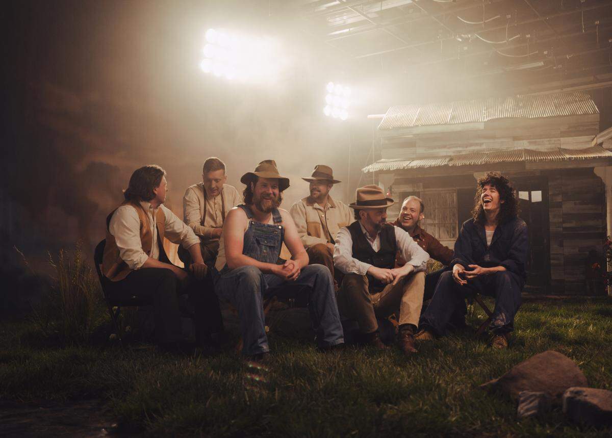 Tyler Childers, second from left, and his band the Food Stamps will play two sold-out shows at Rupp Arena for New Year’s.