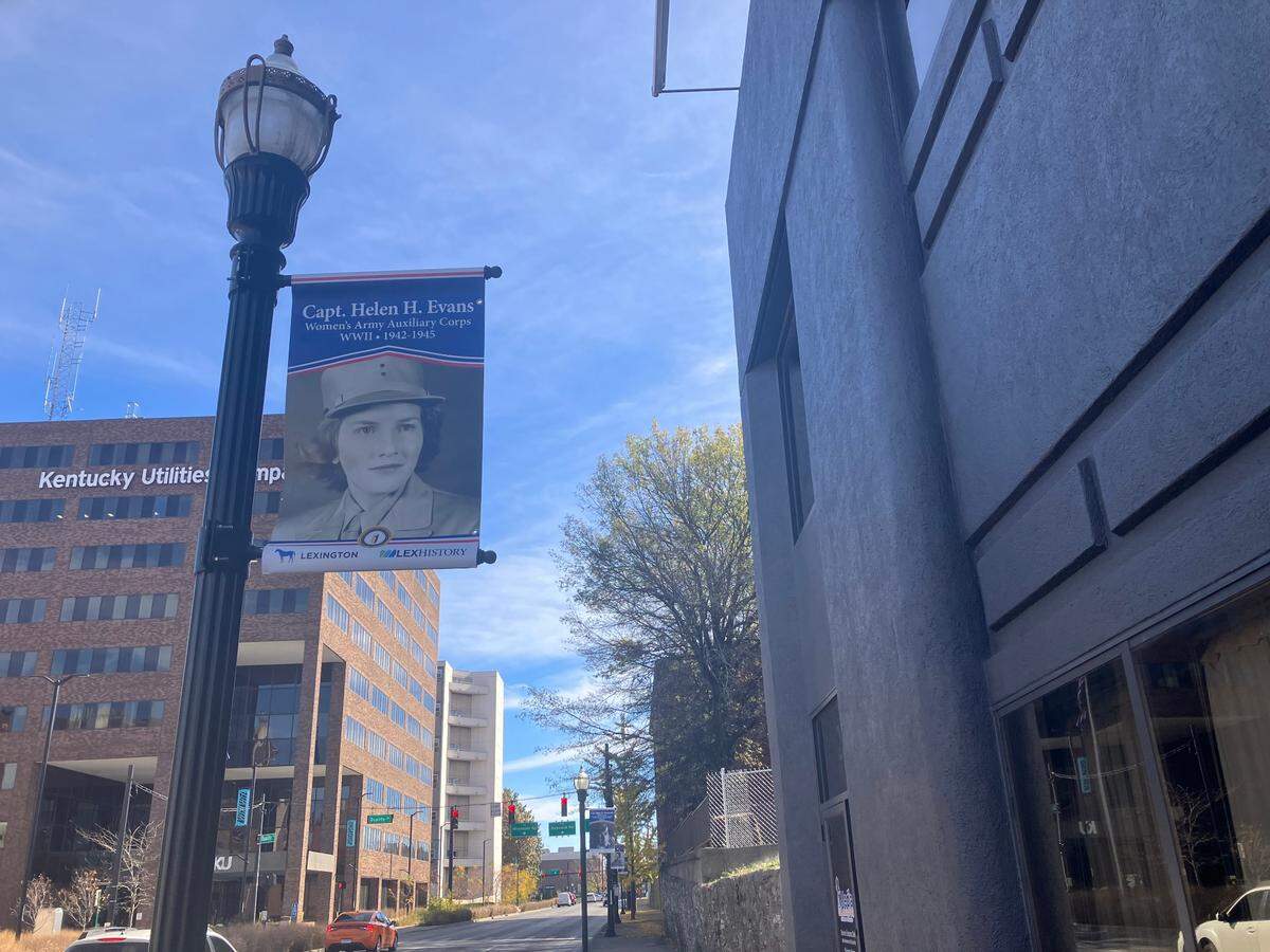 Lexington unveils new program banner program honoring 24 Fayette County veterans. The new banners are along Vine Street in downtown Lexington.