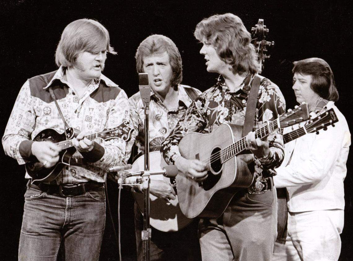 J.D. Crowe and the New South performed on KET in 1975. From left to right, band members included Ricky Skaggs, J.D. Crowe, Tony Rice and Bobby Slone.