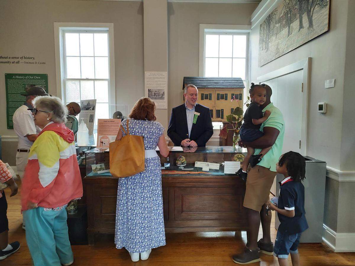 Visitors checked out the Lexington History Museum on North Broadway at the grand opening Saturday.