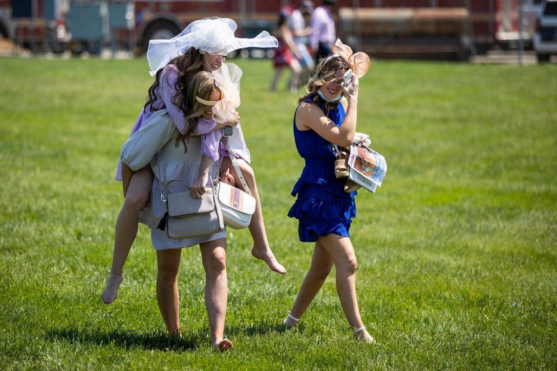 Emma Lawson carried Ciara Janssen after she hurt her ankle in the infield.