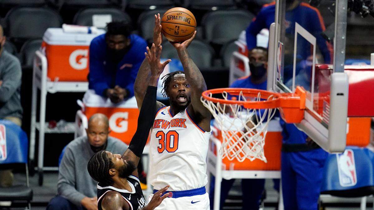 Julius Randle averaged 24.1 points, 10.2 rebounds and 6.0 assists this past season for the New York Knicks.