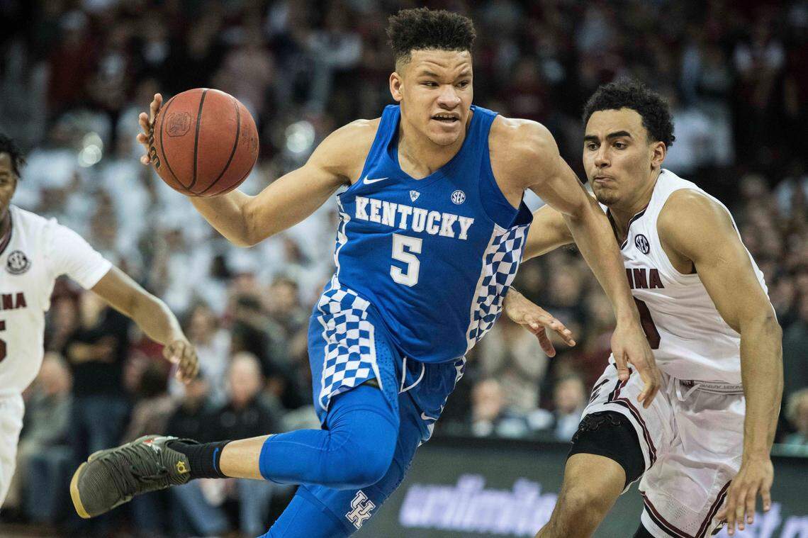Former Kentucky men’s basketball forward Kevin Knox is an older brother of Karter Knox, a top class of 2024 basketball recruit.