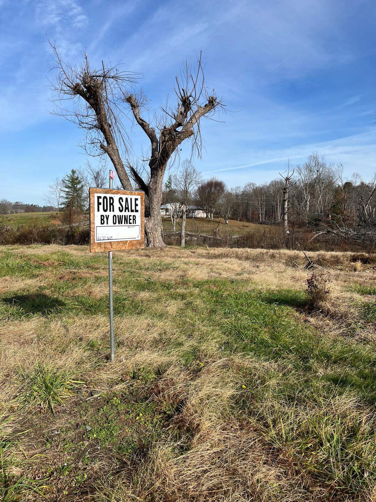 Many lots are for sale as of Nov. 24, 2025, in Sunshine Hills after a May 16 tornado killed nine people and destroyed many homes in the neighborhood.