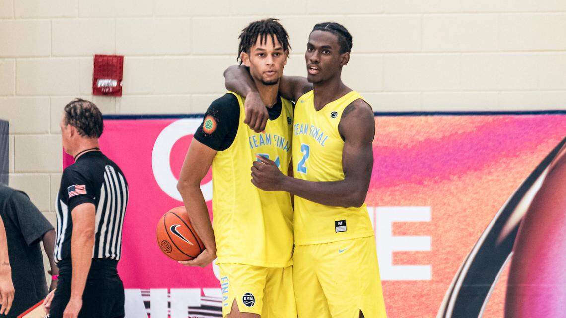UK targets Dereck Lively II, left, and Jalen Duren were the top two players on Team Final this summer.