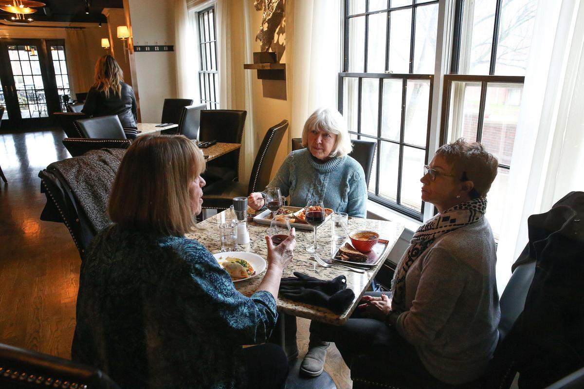 Shirley Whites Carver, left, Diana Martin and Ninfa Floyd enjoyed lunch Feb. 12 at Graze.