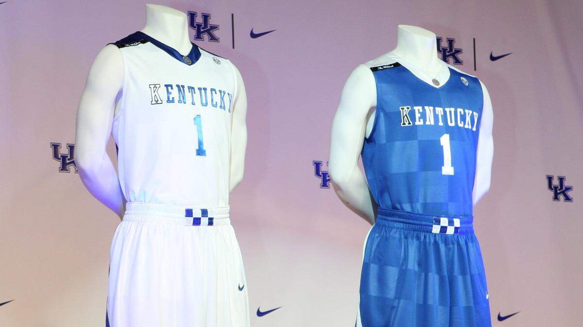 The ode to Secretariat uniforms were unveiled at Keeneland in October 2008 with Secretariat’s owner Penny Chenery in attendance. The checker pattern appeared in the weave of the blues and the whites and was also carried by eight squares on the belt line.