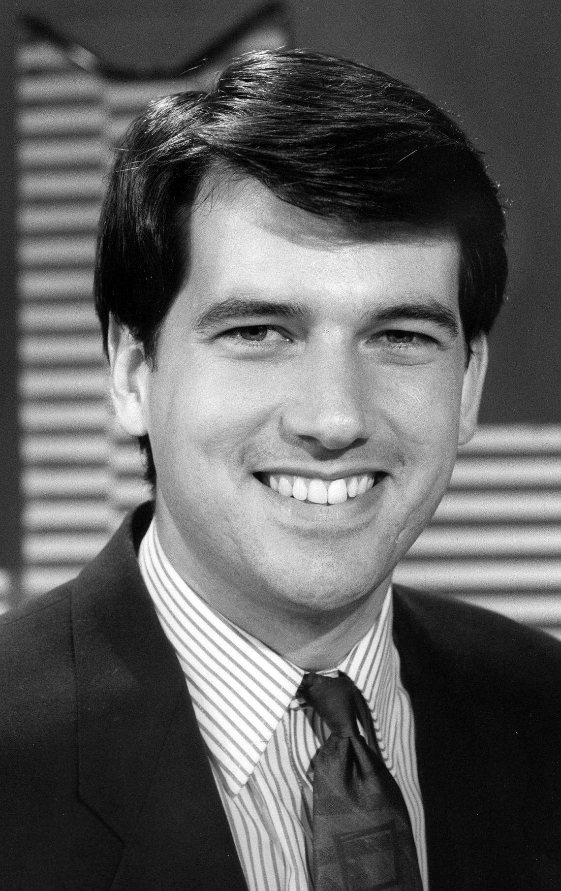 WLEX-18’s Marvin Bartlett, May 31, 1990. Bartlett started at WLEX in 1987 as a reporter, then working his way up to weekend anchor and then morning anchor. He became the co-anchor for the Fox 56 Ten O’clock News on Jan. 2, 1995. Bartlett was named one of America’s Top 100 Bachelors by People Magazine in 2000. He got married in 2004.