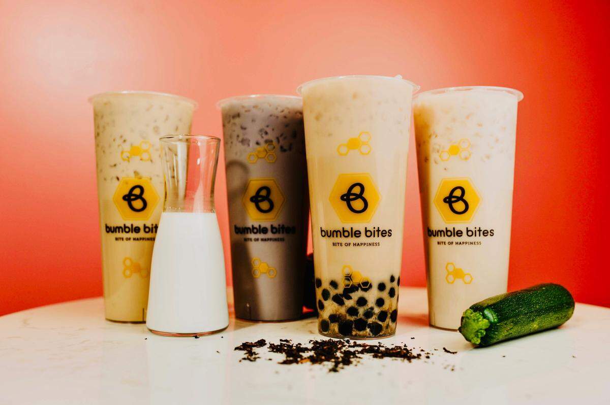 Bumble Bites has a menu of drinks including boba, milk tea and other options.