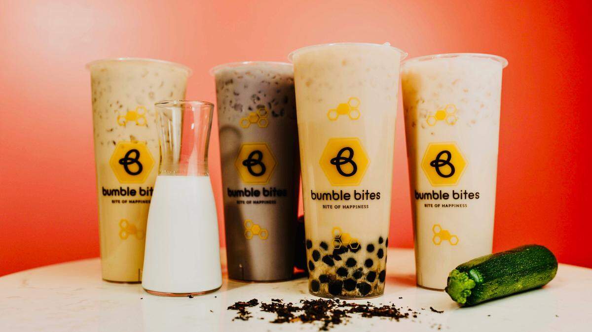 Bumble Bites has a menu of drinks including boba, milk tea and other options.