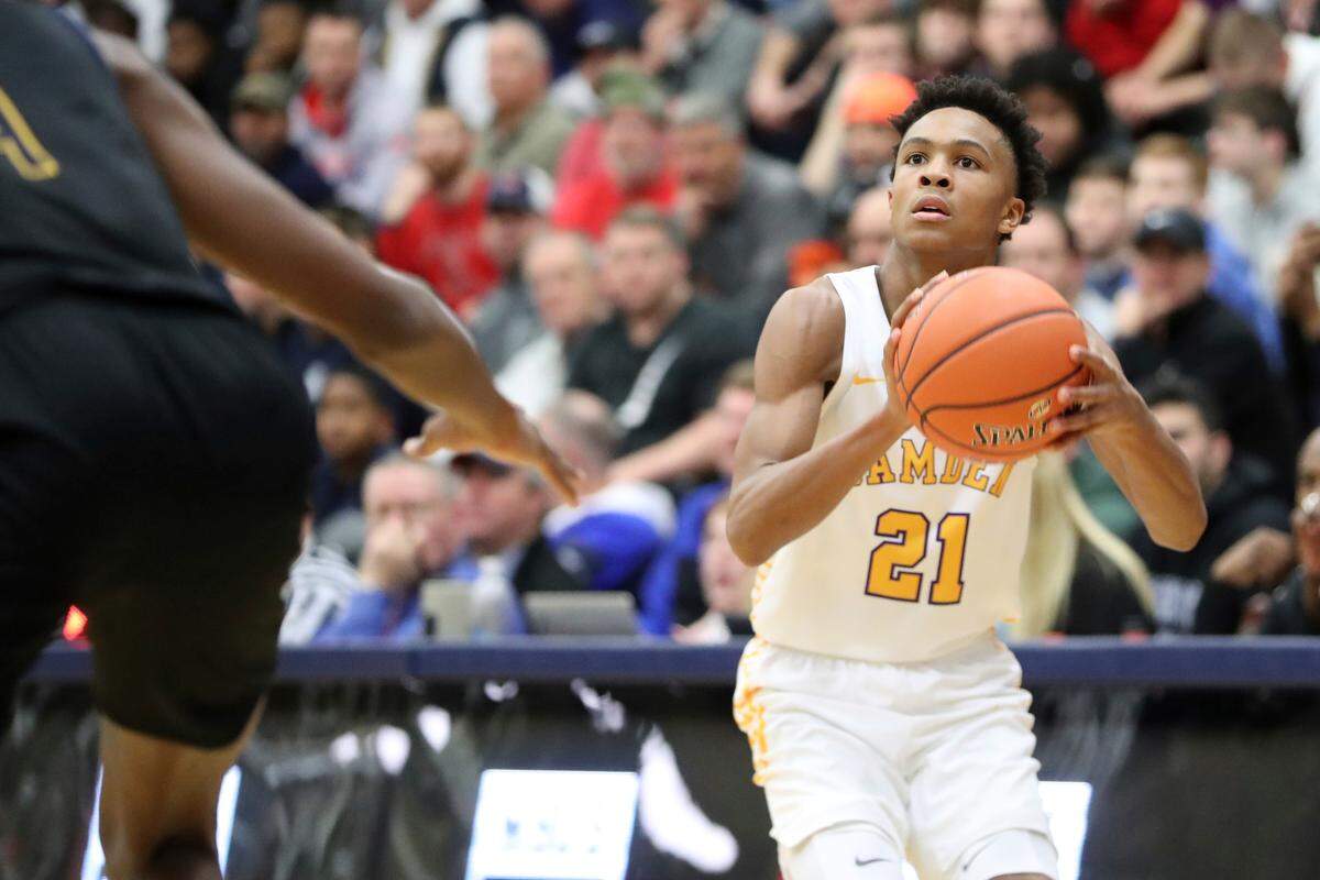 Camden (N.J.) combo guard DJ Wagner is the No. 1 player in the 2023 class, according to the 247Sports Composite. Wagner is expected to go to Kentucky.