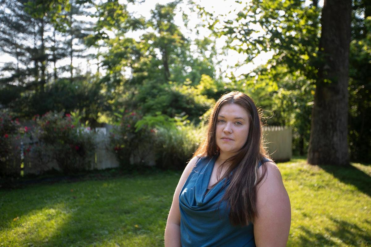 Jessica Blackburn at her home in Floyd County, Ky., Tuesday, June 13, 2023. Blackburn traveled to Mexico in her 20s to take a psychedelic drug called Ibogaine to help end her addiction to oxycontin. Now, the state is proposing to invest money in doing clinical trials with Ibogaine to get it approved by the FDA.