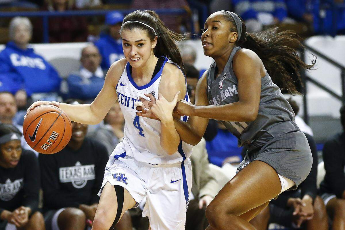 In all of University of Kentucky basketball history, men's and women's, only four in-state products scored more points in a UK uniform than did ex-Bell County star Maci Morris (4).