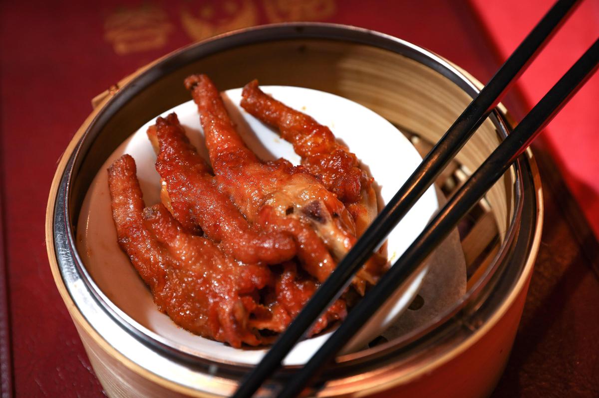 Chicken feet with special sauce at Lexington’s Panda Cuisine.