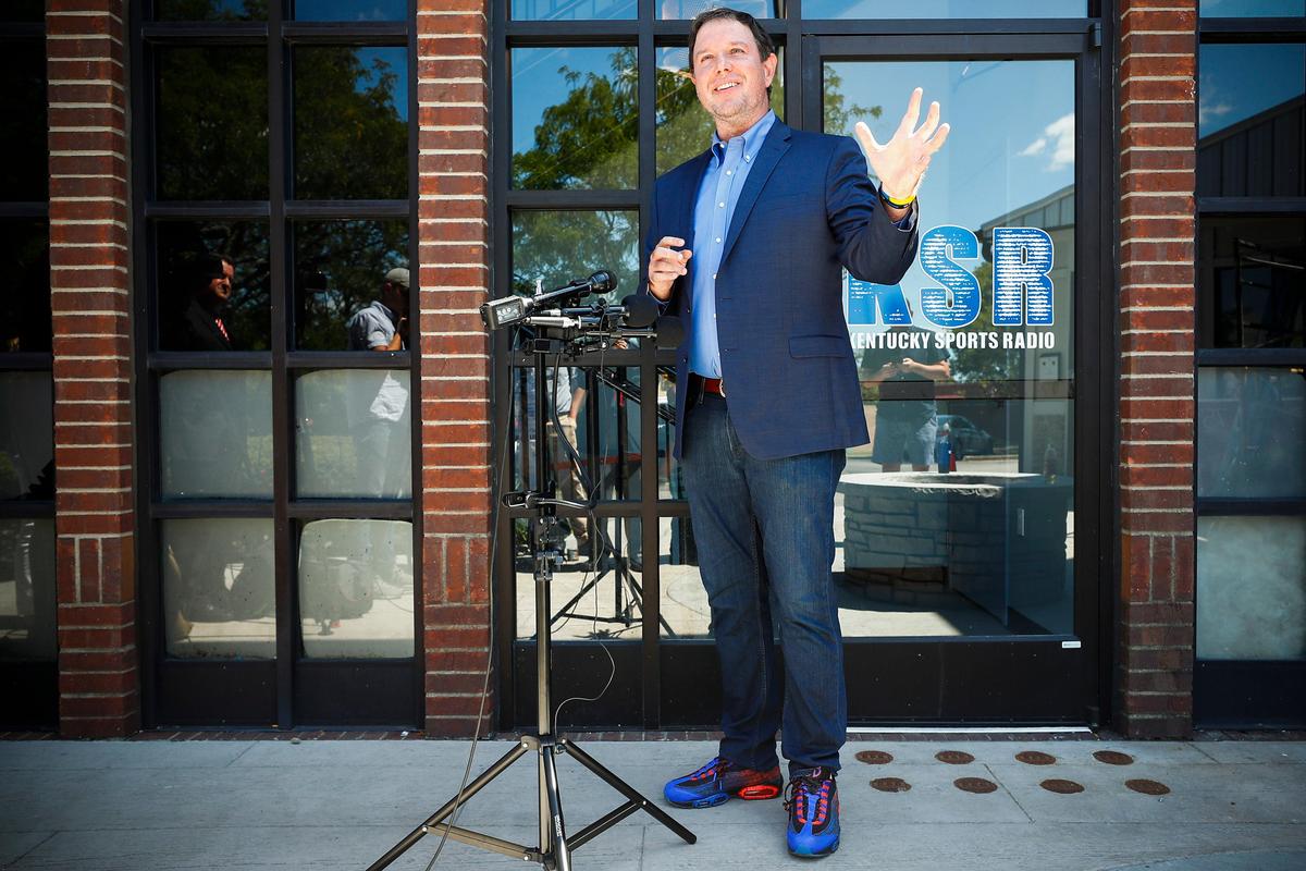 Kentucky Sports Radio host Matt Jones announced he was forming an exploratory committee for a potential Senate bid at KSBar & Grille in Lexington in 2019.