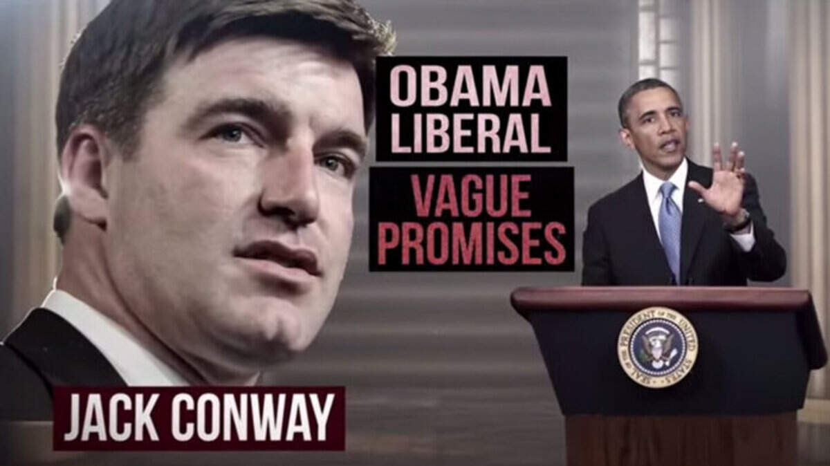 Screen capture from the RGA commercial.