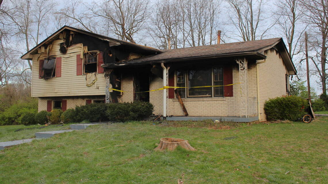 Fire destroyed Lexington house, two people seriously injured ...