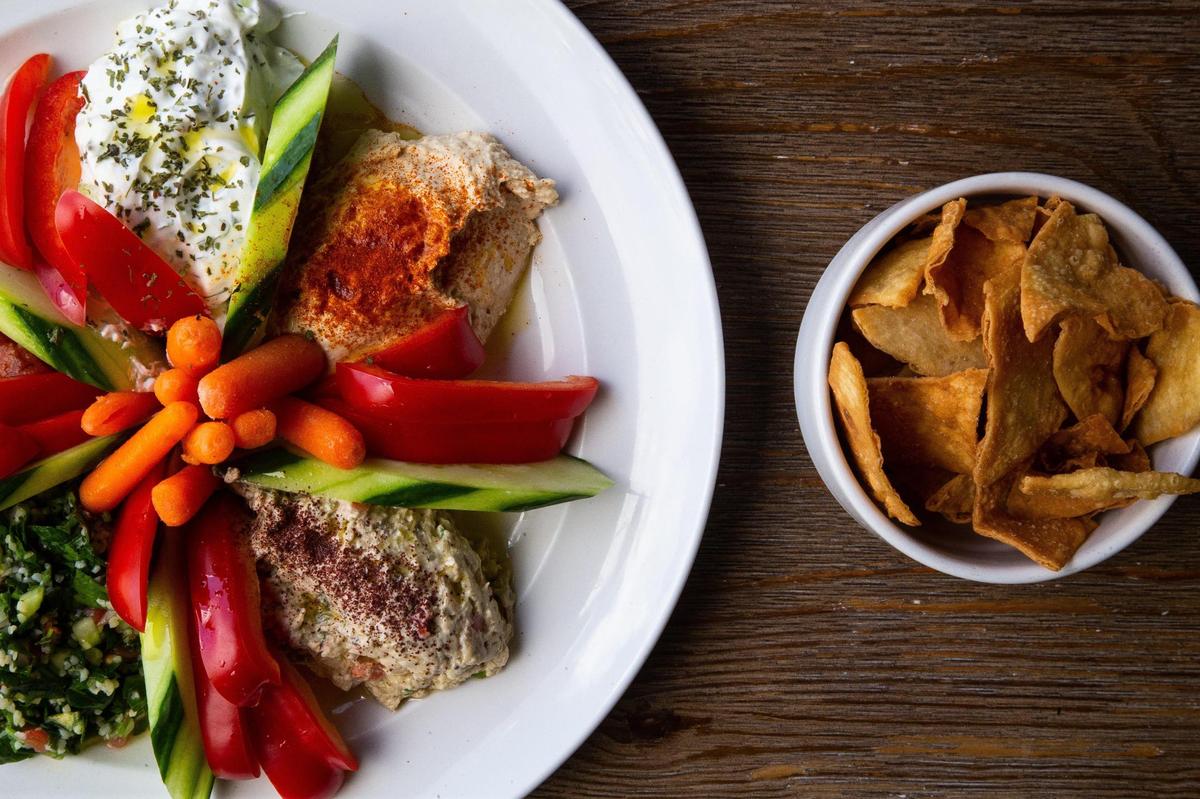 A crowd pleaser and a classic, the “Fab Five” dips are served as a complete appetizer at the Turkish restaurant The Bridge Eatery & Bar in Lexington. Humus, cacik, babaganus, tabul and saksuka are served with various fresh veggies and pita chips.