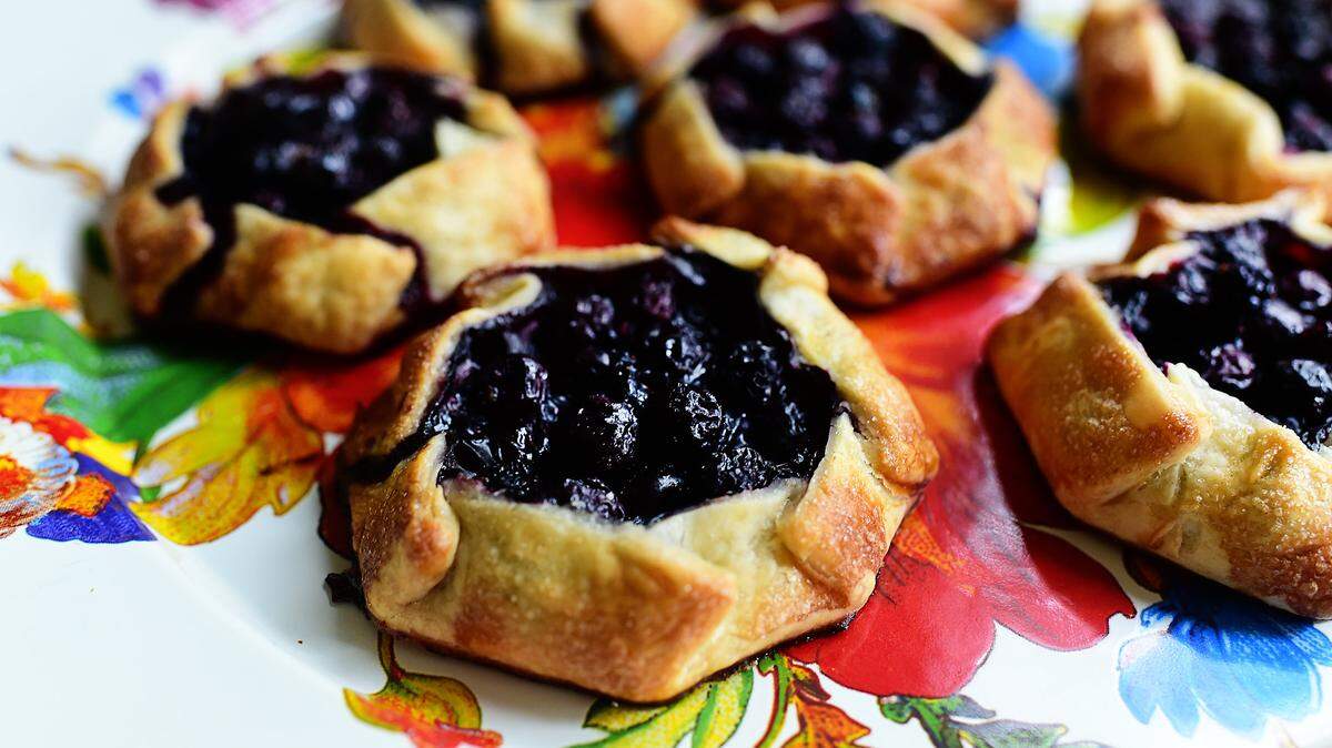 Blackberry galettes.