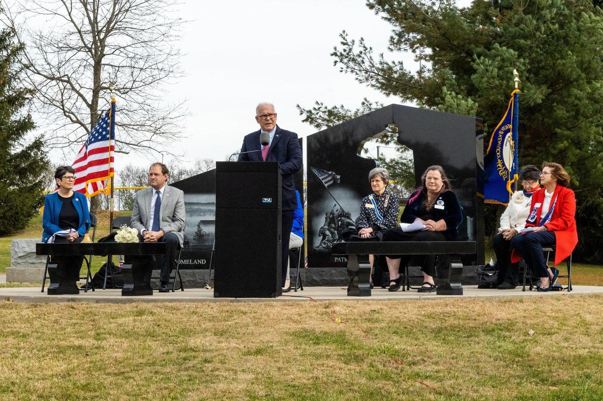 Brigadier General Benjamin Adams, assistant adjutant general of the Kentucky Joint Forces Headquarters, was the keynote speaker at Thursday’s Veterans Day ceremony.