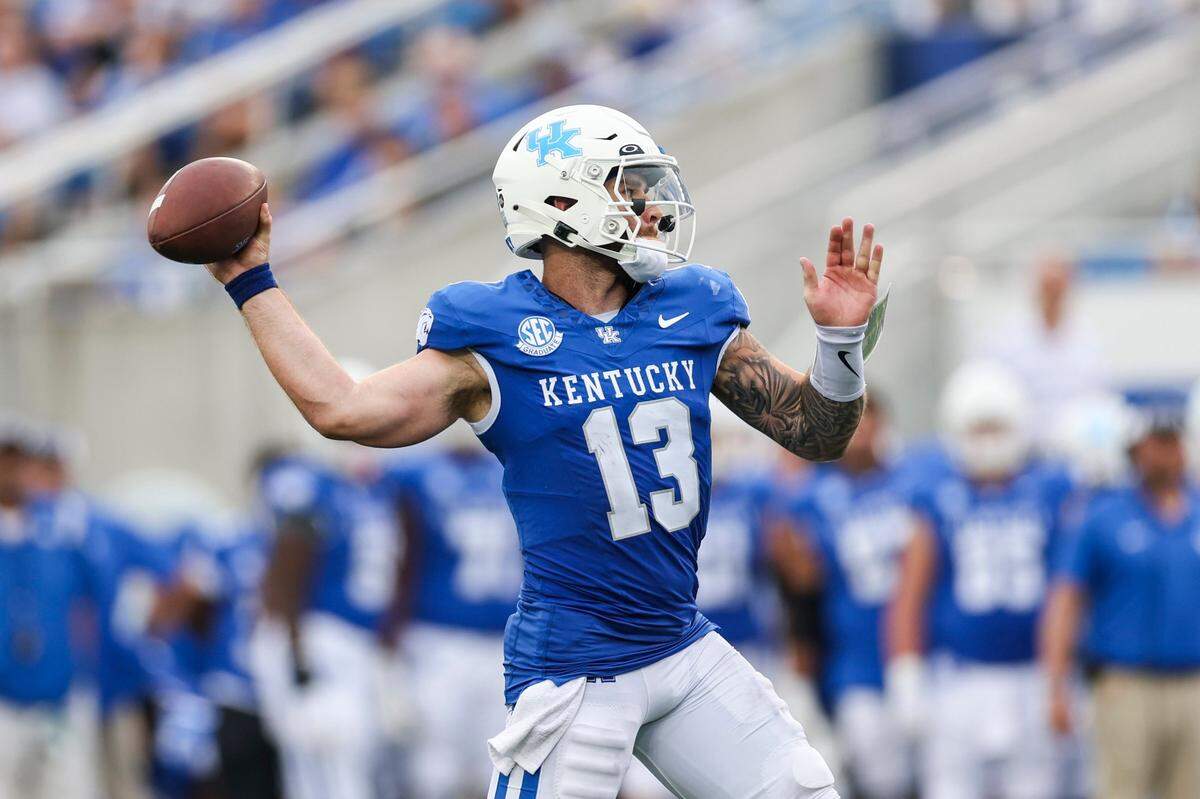 UK quarterback Devin Leary is averaging 209.5 passing yards per game but is coming off his two worst games of the season.