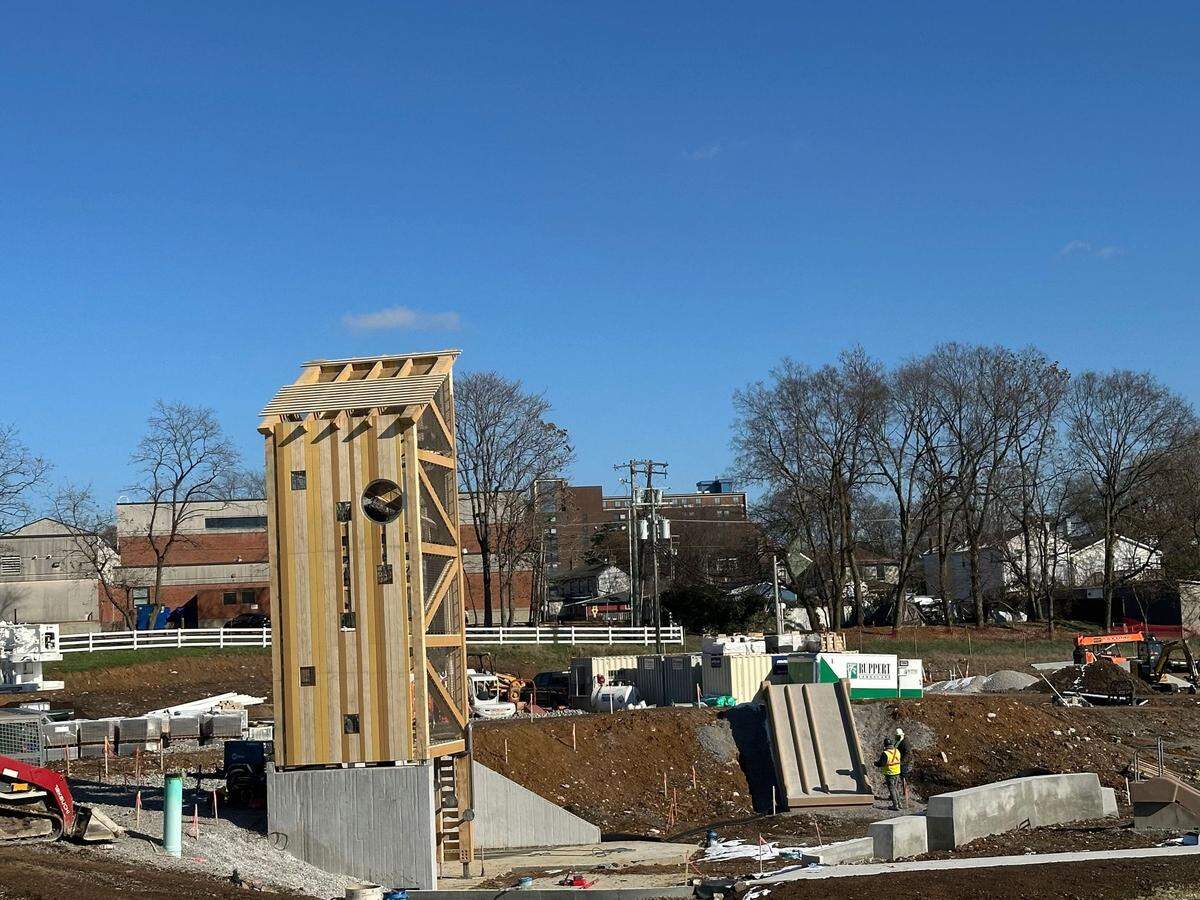 The new Adventure Playground coming to Gatton Park behind Rupp Arena will be named in honor of the Triangle Foundation, which donated $2 million in honor of late Triangle Foundation founder Alex Campbell. The ADA-accessible playground features the Gristmill Tower, sponsored by Misdee and James Miller, with a 27-foot slide and multiple climbing features. The playground also will include a family picnic area, log jams, spining light posts, a four-prong slide and a toddler play area.