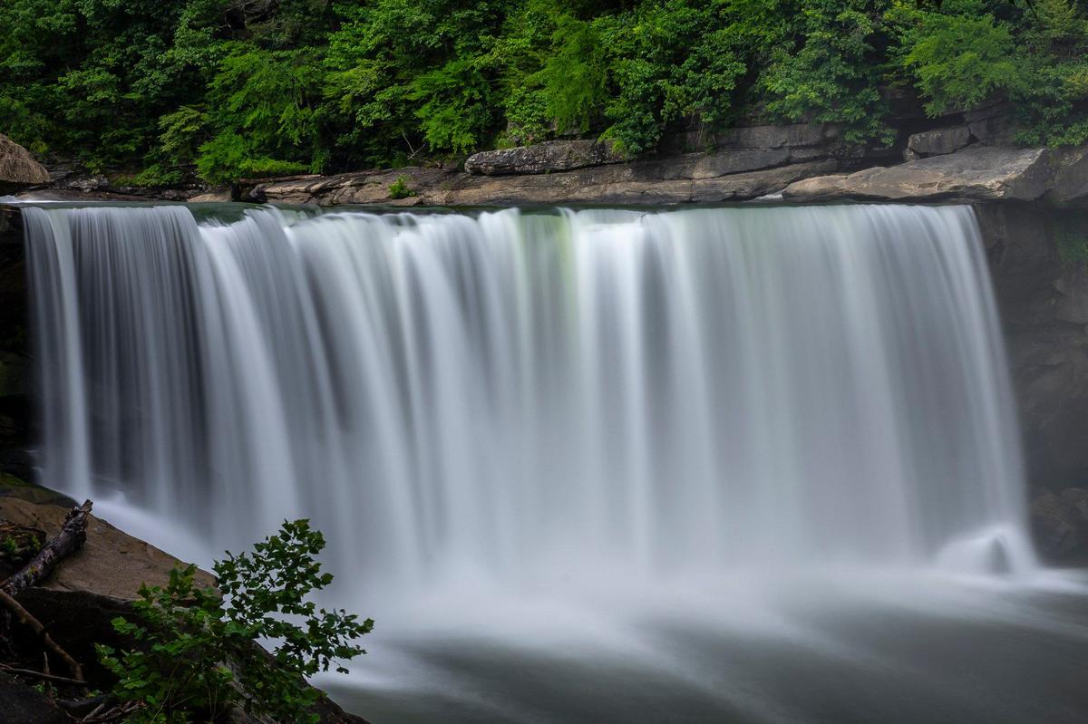 Cumberland Falls, located in Whitley and McCreary counties in Kentucky, is photographed Tuesday, July 9, 2024.