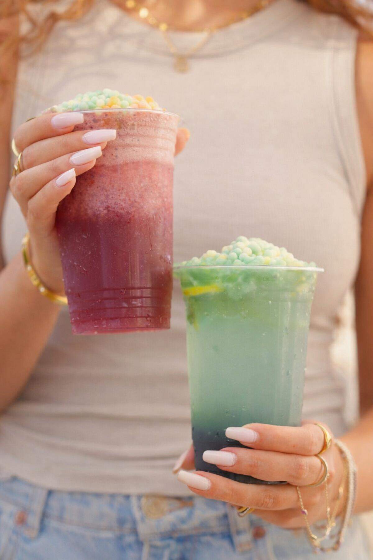 Meltease offers “dirty” sodas made with Mini Melts and gelato in a variety of flavors.