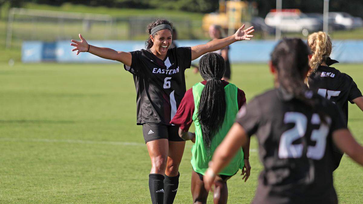 Monica Rios (6) is a redshirt junior at Eastern Kentucky University from Lexington Catholic High School. She was selected to make her debut with the Puerto Rico National Team in a pair of friendlies this weekend.