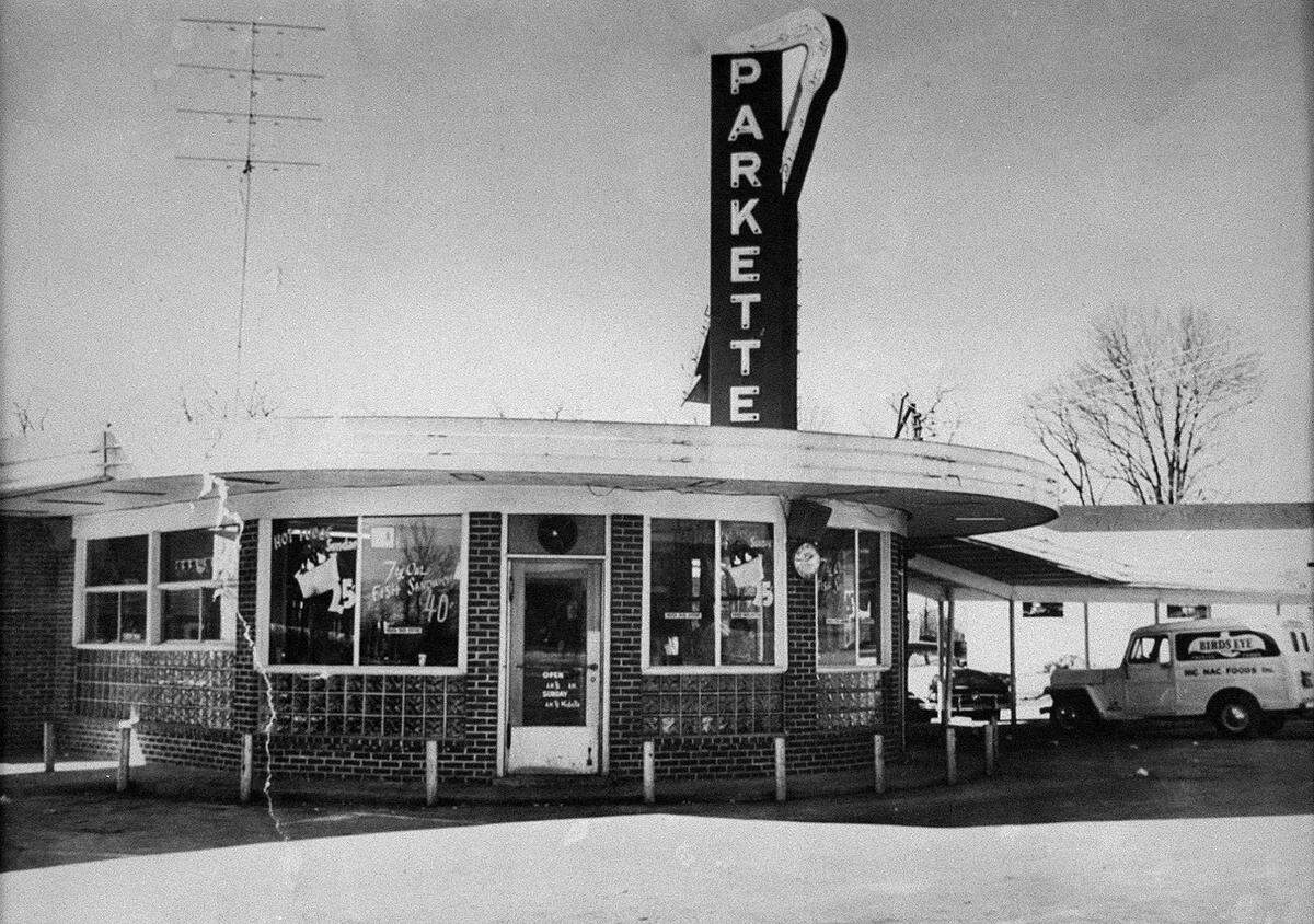 JAN 26, 2000. LEXINGTON. THEN AND NOW. Parkette Drive In on New Circle Rd. (near Liberty Rd. intersection). This is a “Then” photo, taken in 1951. Photo courtesey of Parkette Drive In.