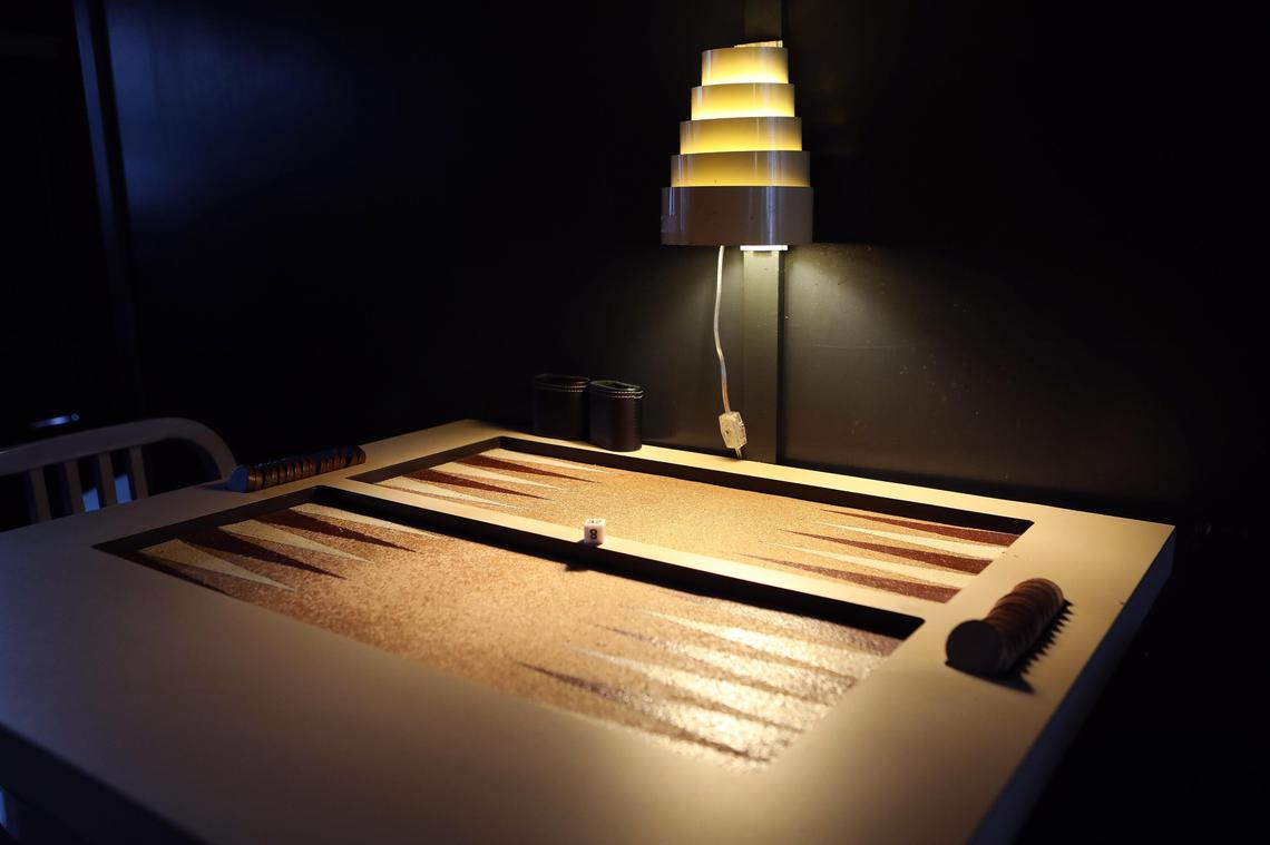 Deco-inspired furnishings Wednesday evening at Bar Ona, located at 108 Church Street in Lexington.