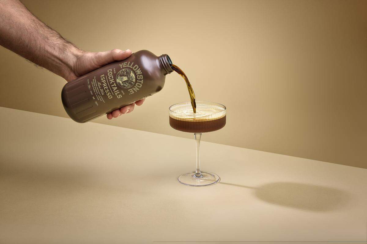 The Espresso Martini from Yellowstone is made with cold brew and bourbon so it has the caffeine of a cup of coffee plus the extra flavor of whiskey.