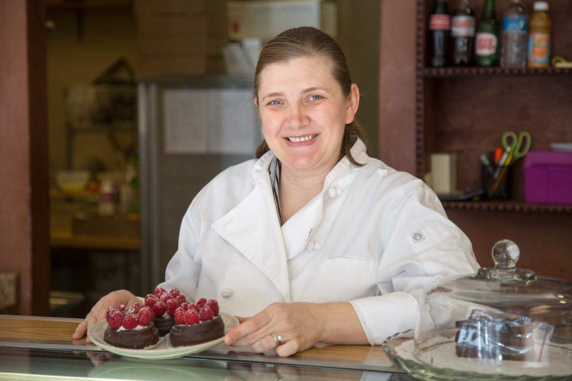 Elena Maydanovich co-owner of European Delights Gourmet Bakery in Nicholasville was born in Ukraine.