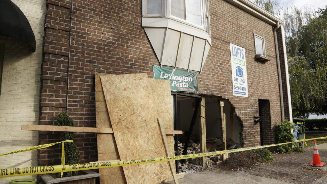The  building on North Limestone that was the former home of Lexington Pasta was condemned Monday  because of  structural damage from a car.   