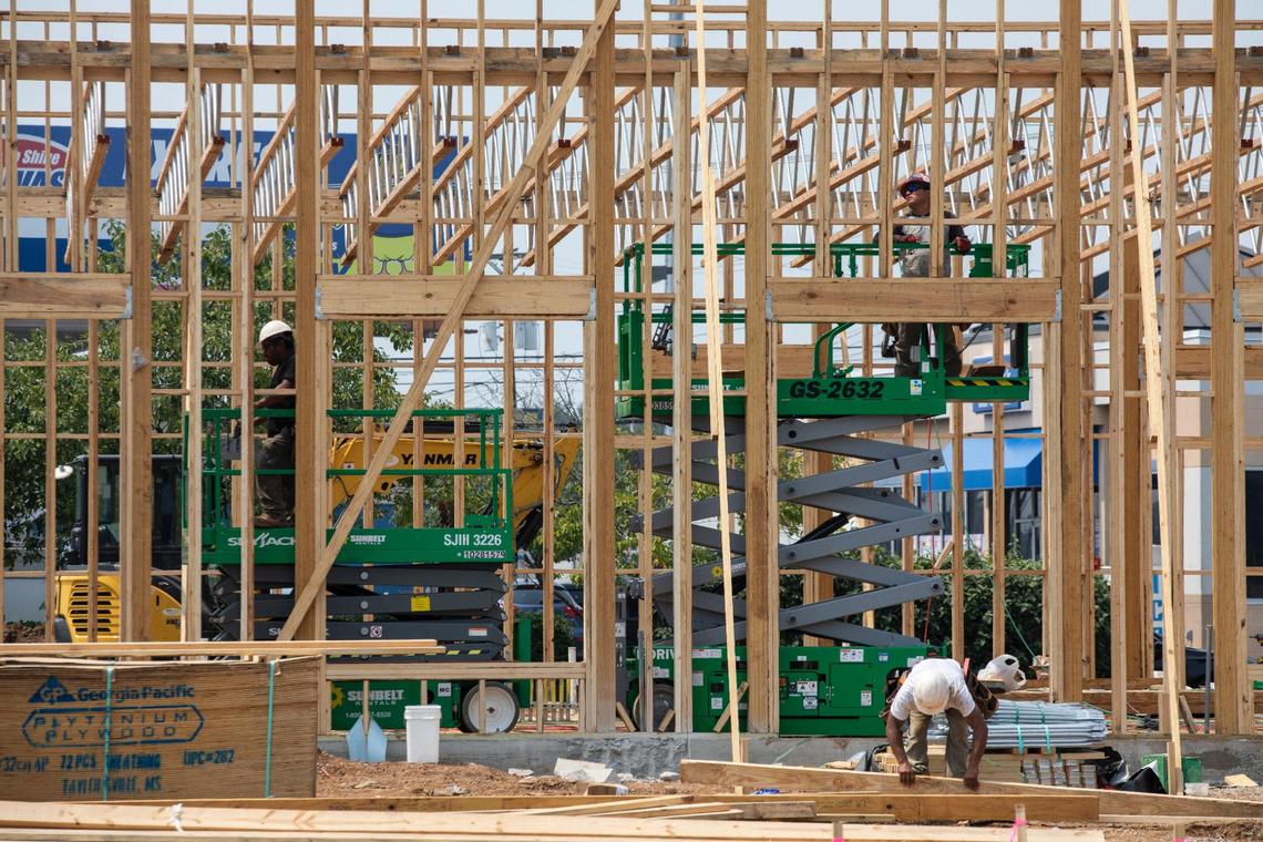 The site of construction for a new Chick-fil-A chain location on New Circle Road near Russell Cave Road in Lexington, Ky., Wednesday, July 21, 2021.