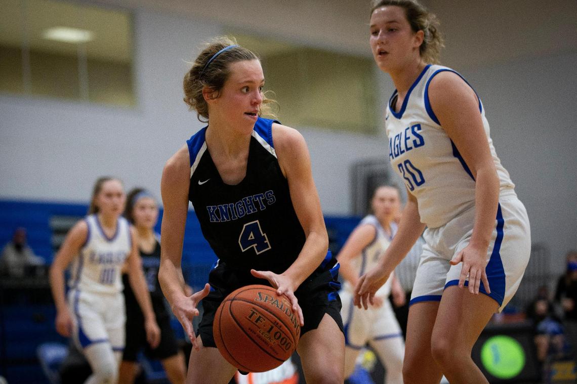 Lexington Catholic’s Katherine Truitt (4) is one of the 11th Region’s top basketball players but will attend the University of Kentucky to play soccer.