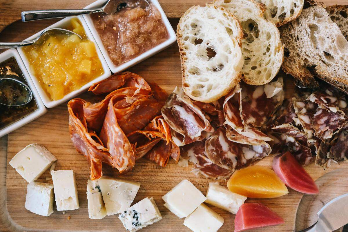 A charcuterie is availble for 1-2 people of up to 4-6 at Bardstown Bourbon Company.