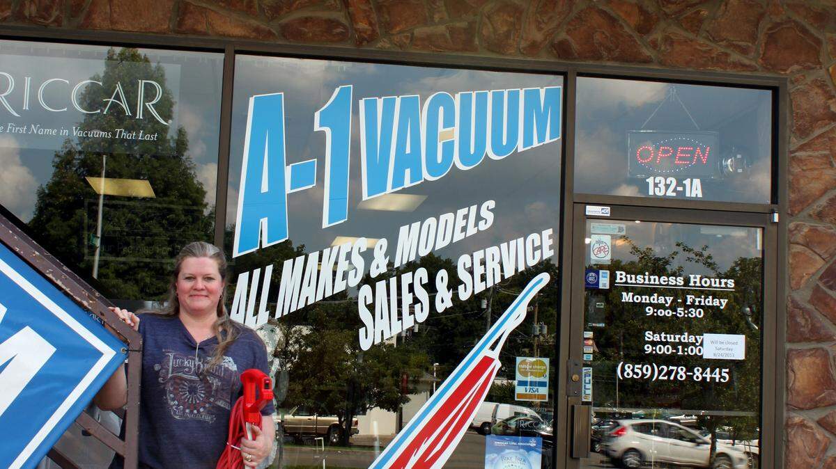 Britt Taylor is manager of A-1 Vacuum Sales and Service. Photo by Vicky Broadus/Staff