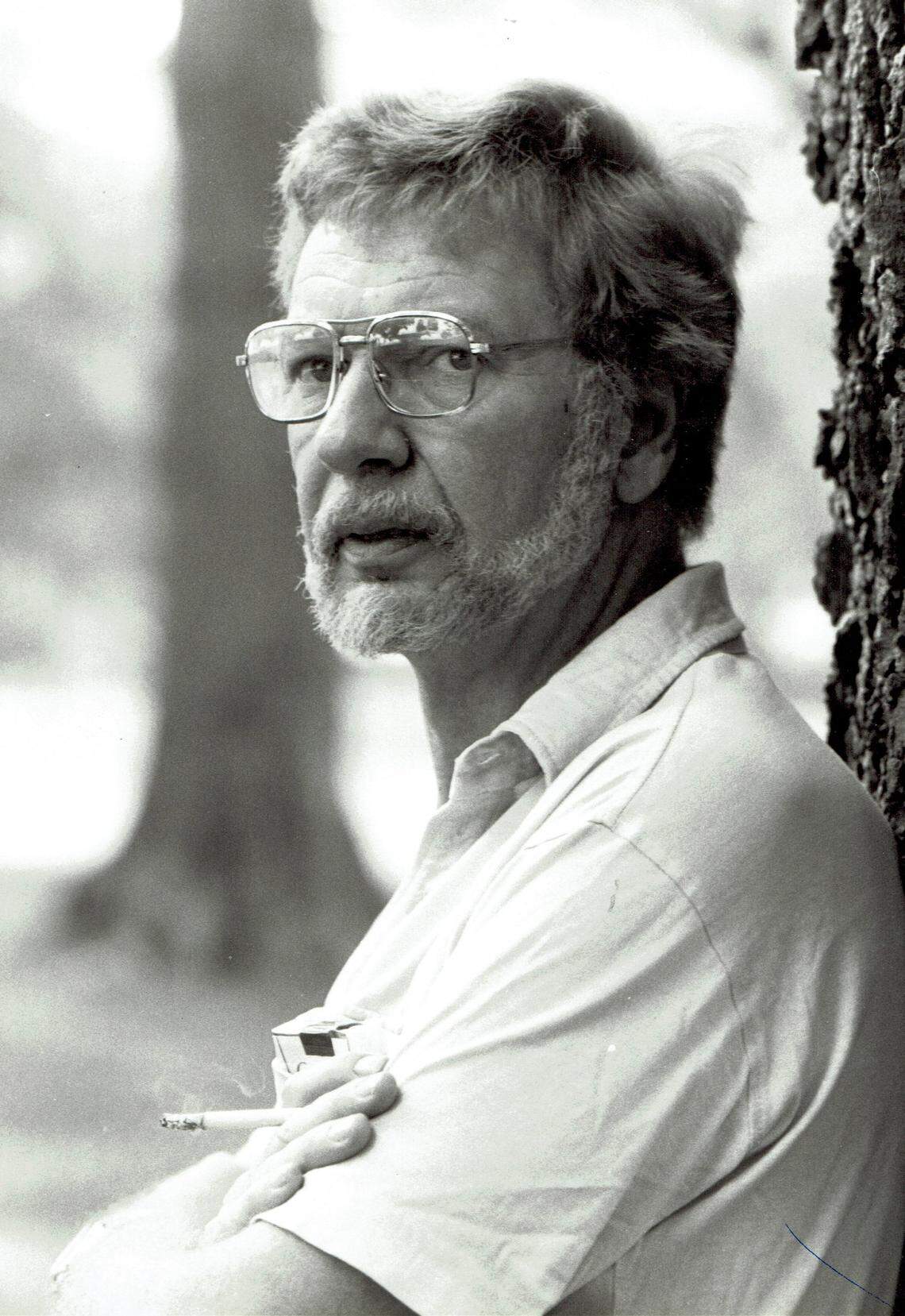 Walter Tevis in Lexington in August 1982. Tevis grew up in Lexington, where he set his novel “The Queen’s Gambit,” which has been made into a series by Netflix.