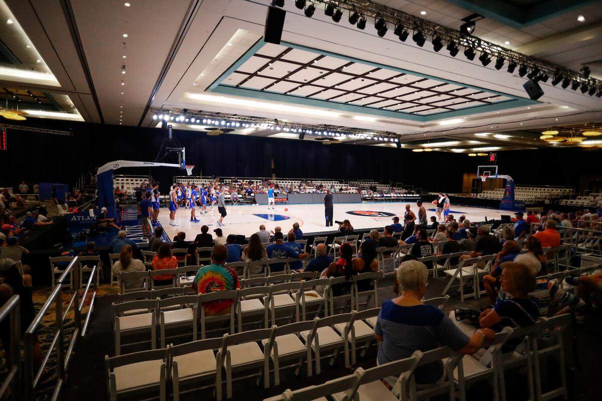 UK fans in the Bahamas took in an open practice at the Atlantis Resort last week. UK sold about 850 four-game ticket packages to fans. The proceeds helped offset the cost of bringing in quality teams to compete with the Cats, which ultimately led to the SEC Network televising the games, a UK official said.