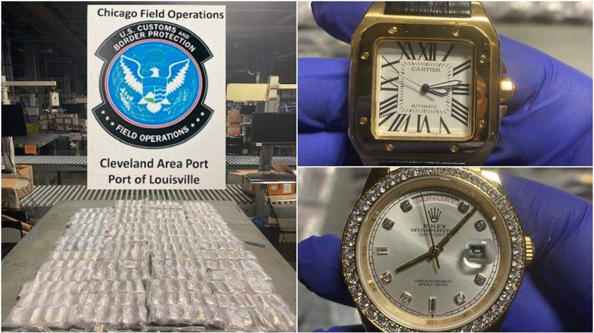 Customs and Border Protection officials say they seized nearly 600 fake luxury watches in Louisville, Ky. The watches would’ve been worth more than $22.5 million if they were real, officials say.