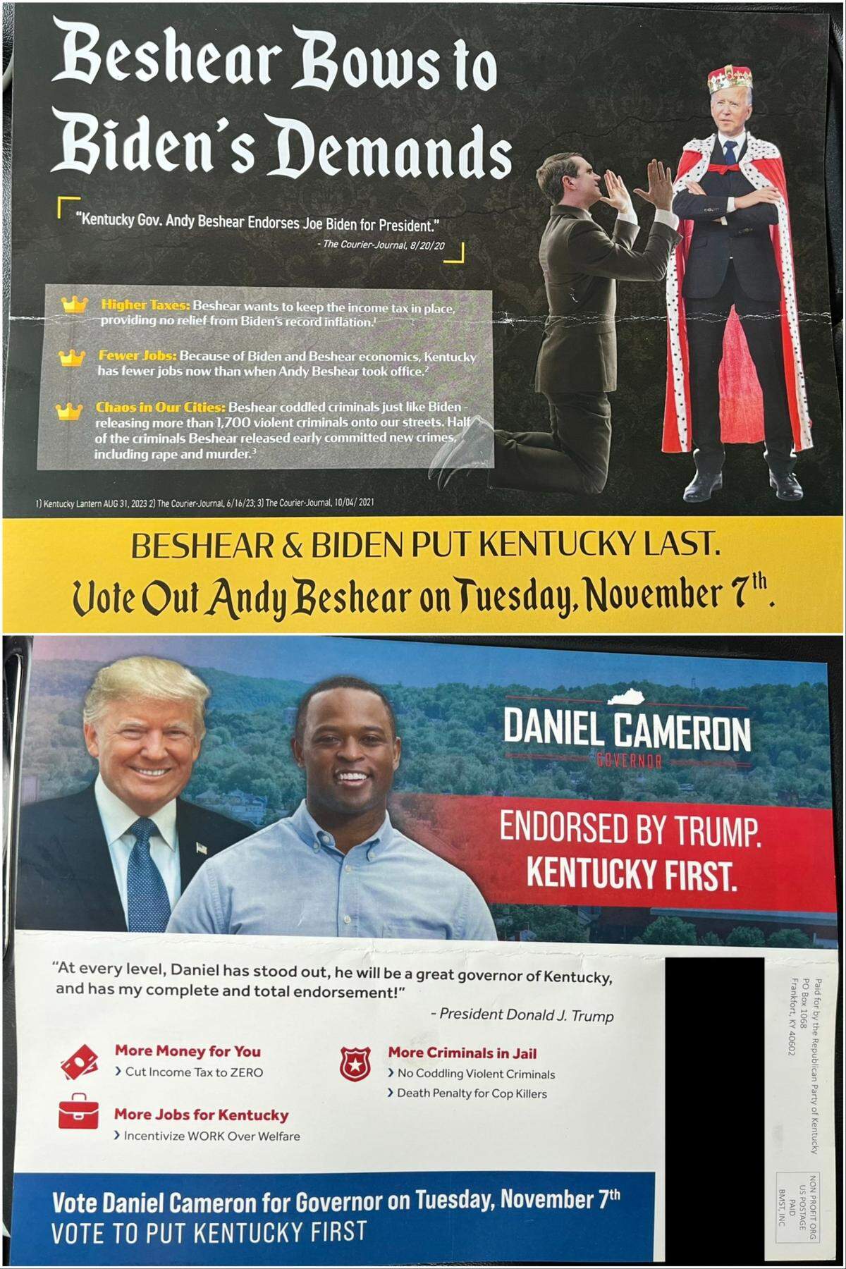 A mailer from the Republican Party of Kentucky