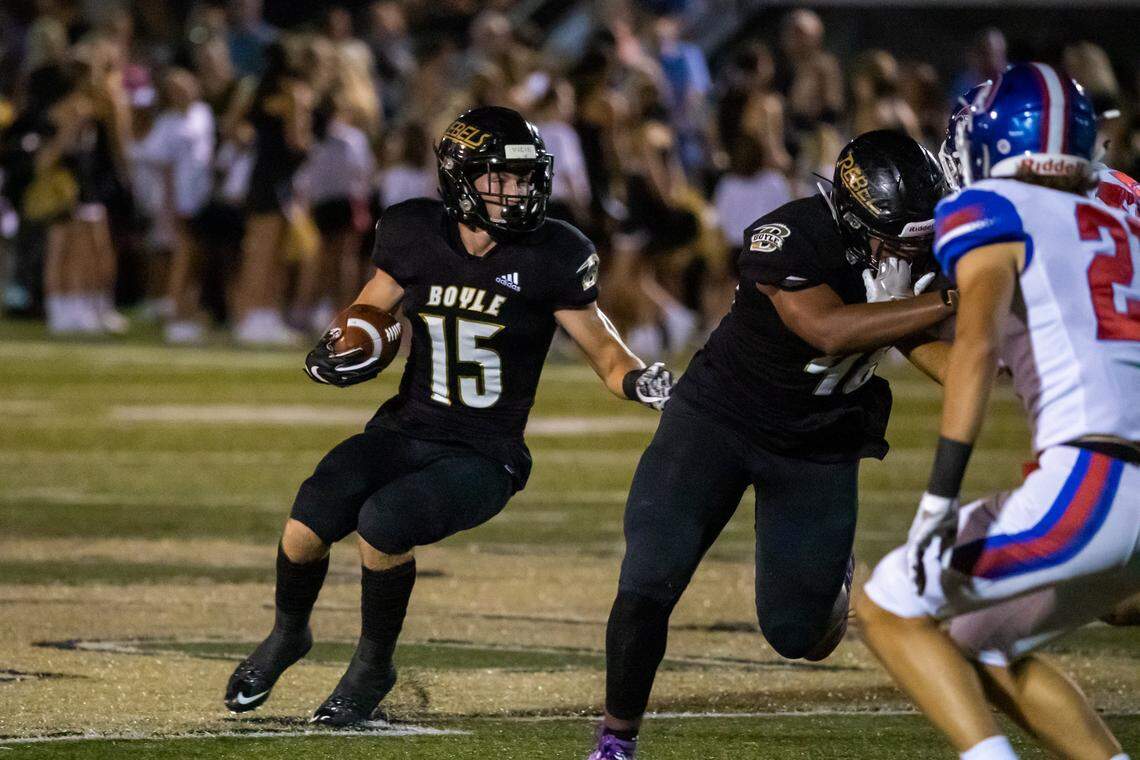 Reese Smith (15) has signed to play at West Virginia after a stellar career at Boyle County.