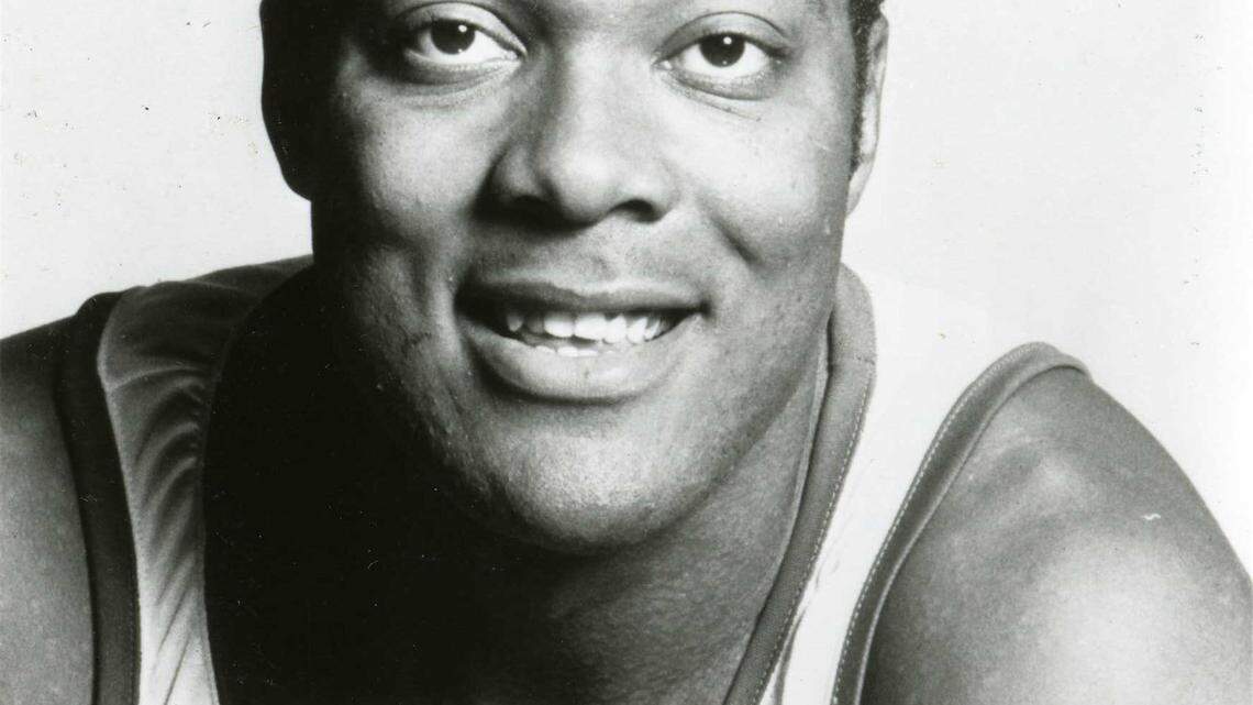 1984 official player portrait of Melvin Turpin. University of Kentucky Athletics Department Photo.