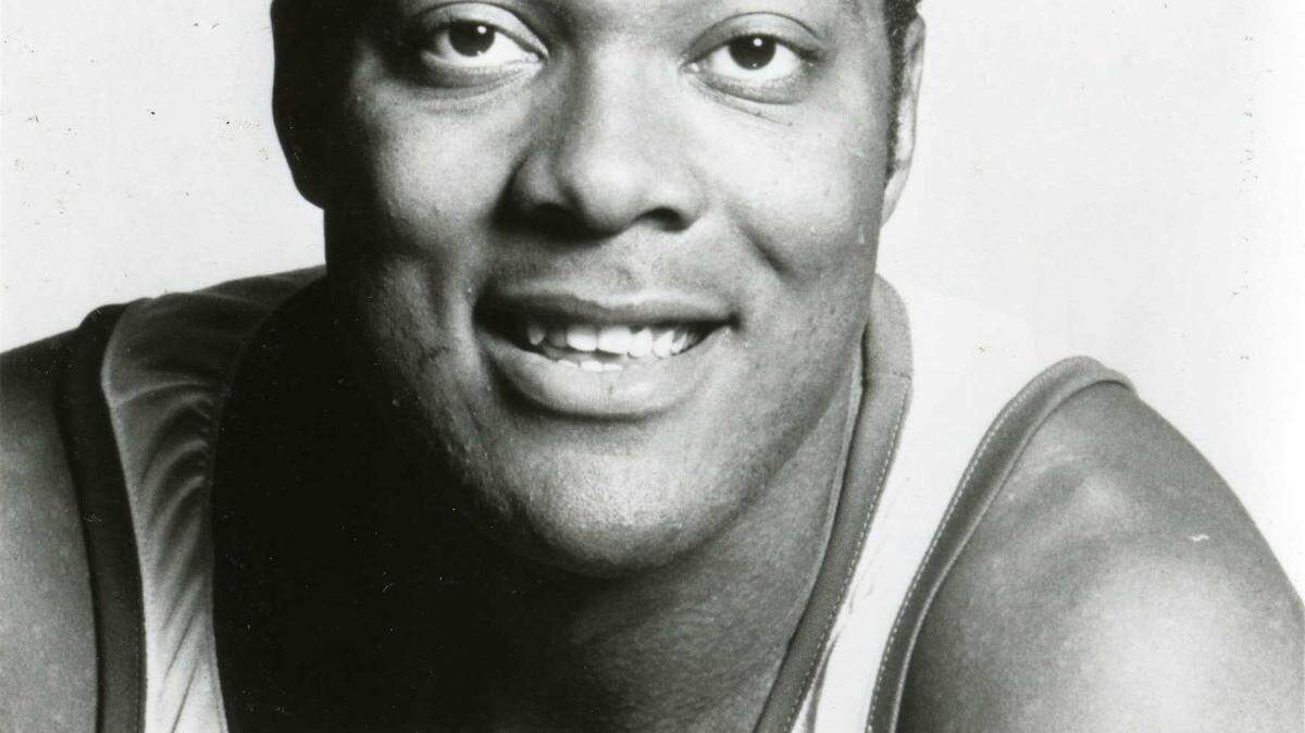 1984 official player portrait of Melvin Turpin. University of Kentucky Athletics Department Photo.