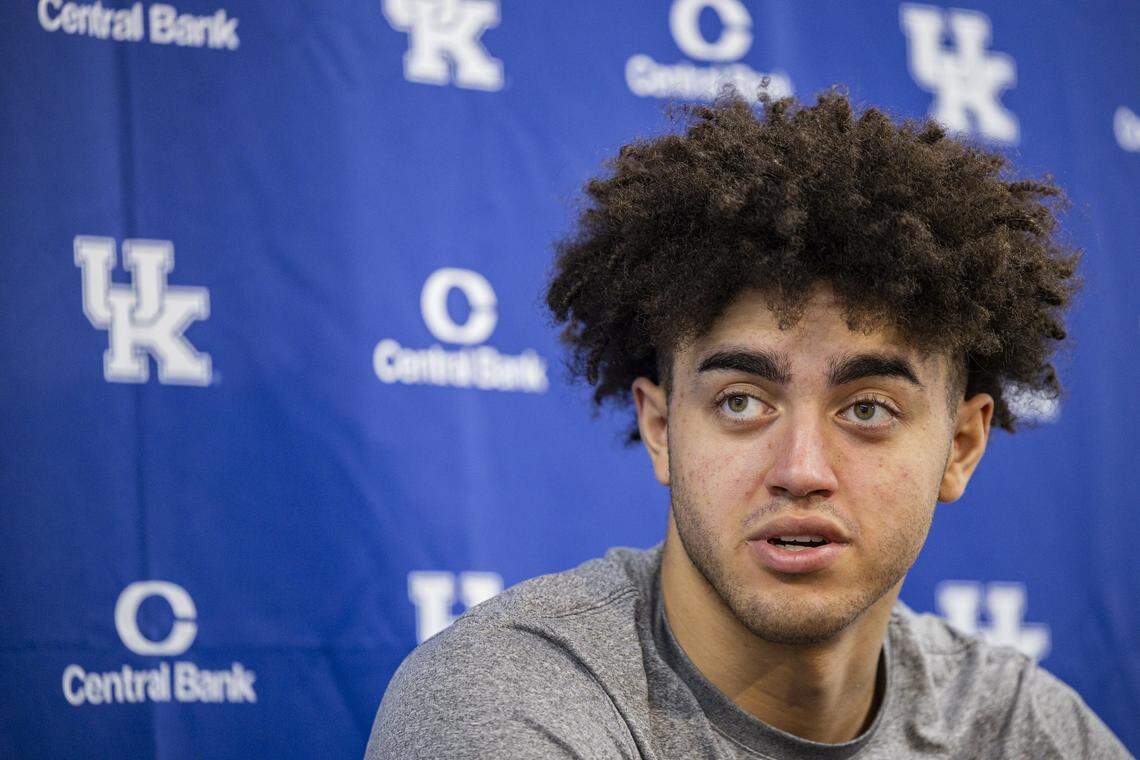 Mark Pope is “a big teacher, and I’m here to be a sponge and just listen and kind of take what he says and hopefully apply it to my game,” Kentucky freshman Malachi Moreno said.