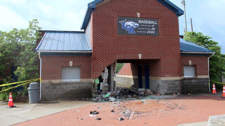 Crash at a Lexington school leaves one person seriously injured