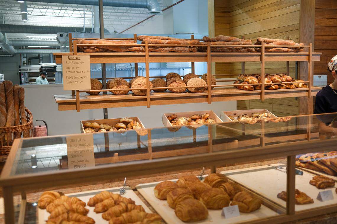 Bread and Roses Bakery offers a variety of bread and pastries. The new store is running on limited hours now, but is hoping to expand hours in the future.