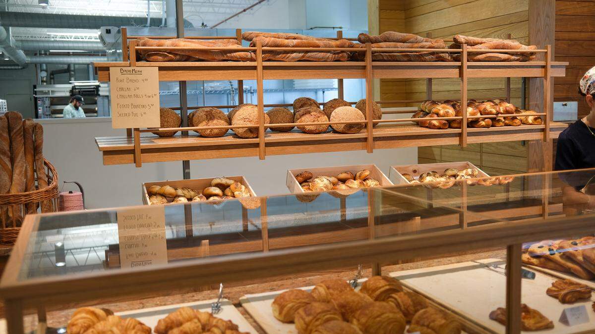 Bread and Roses Bakery offers a variety of bread and pastries. The new store is running on limited hours now, but is hoping to expand hours in the future.